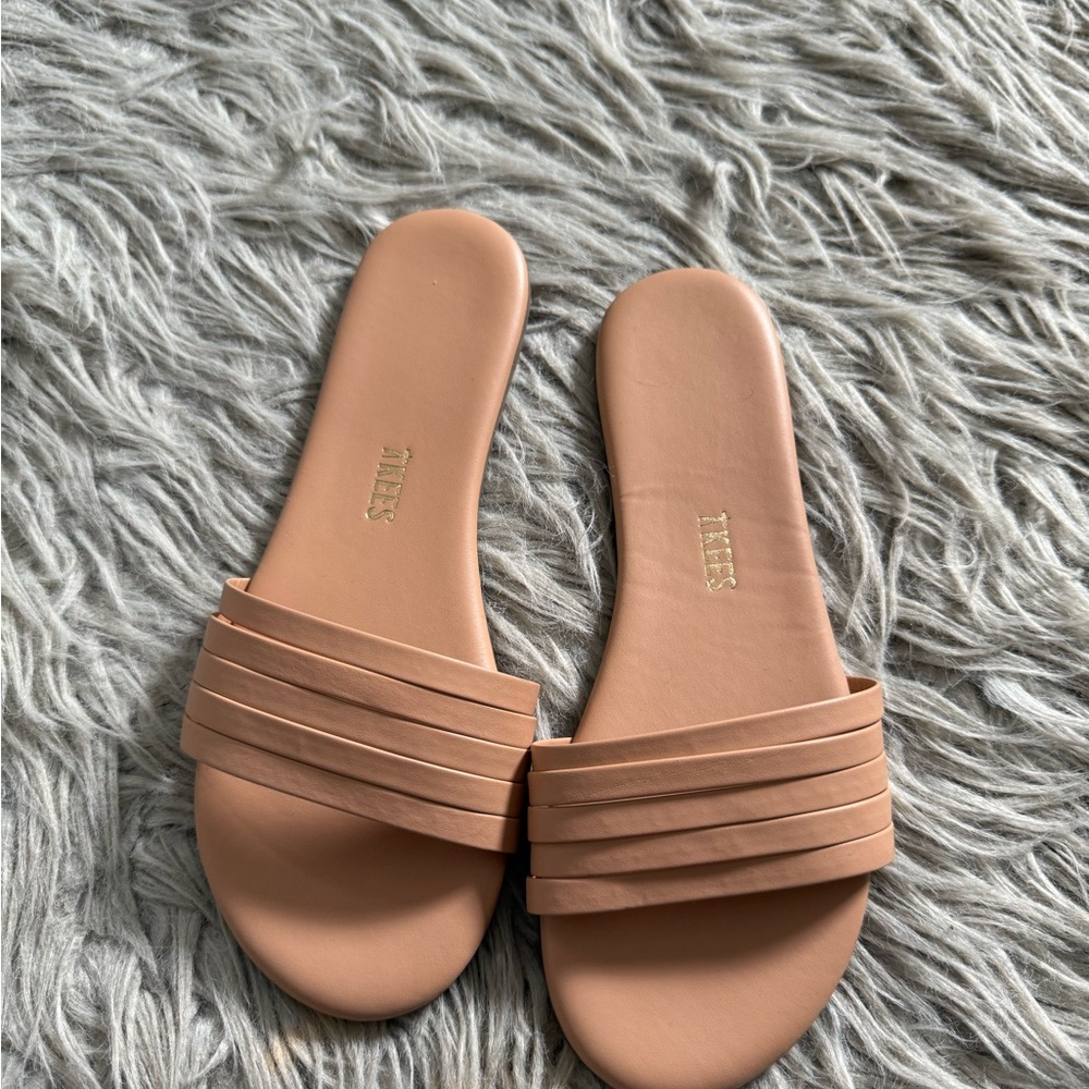 TKEES Tan Sandals Minimalist Flat Sole